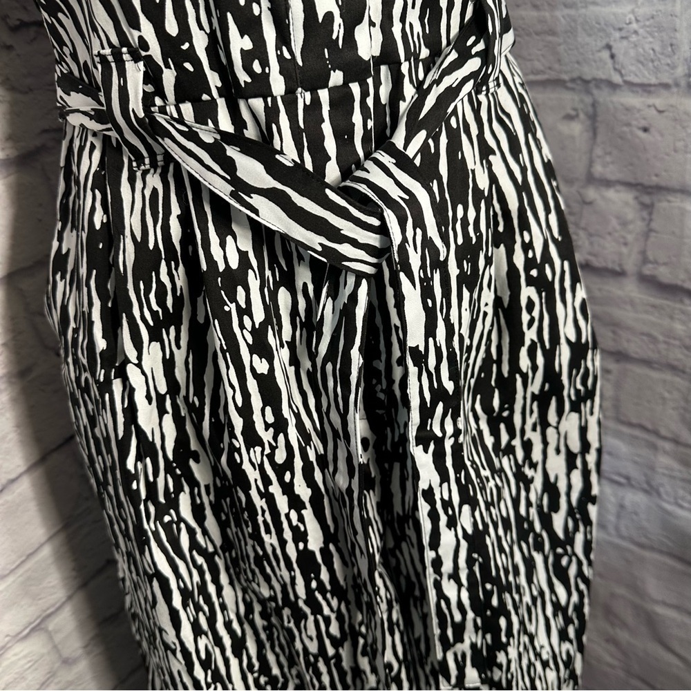 Banana Republic Elegant Black and White Women's jumpsuit 4 petite - Picture 6 of 14